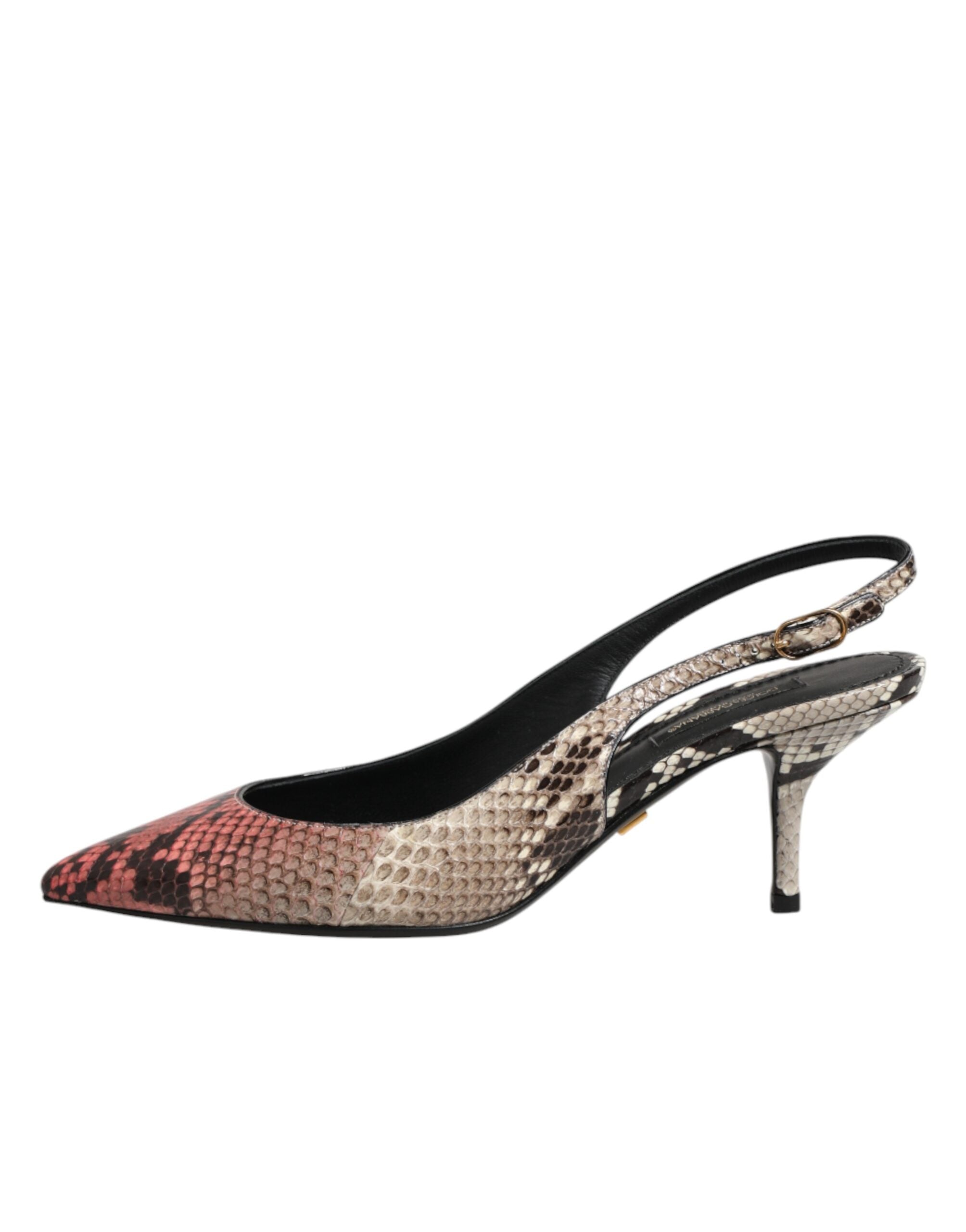 Dolce & Gabbana Slingpumps aus mehrfarbigem Leder