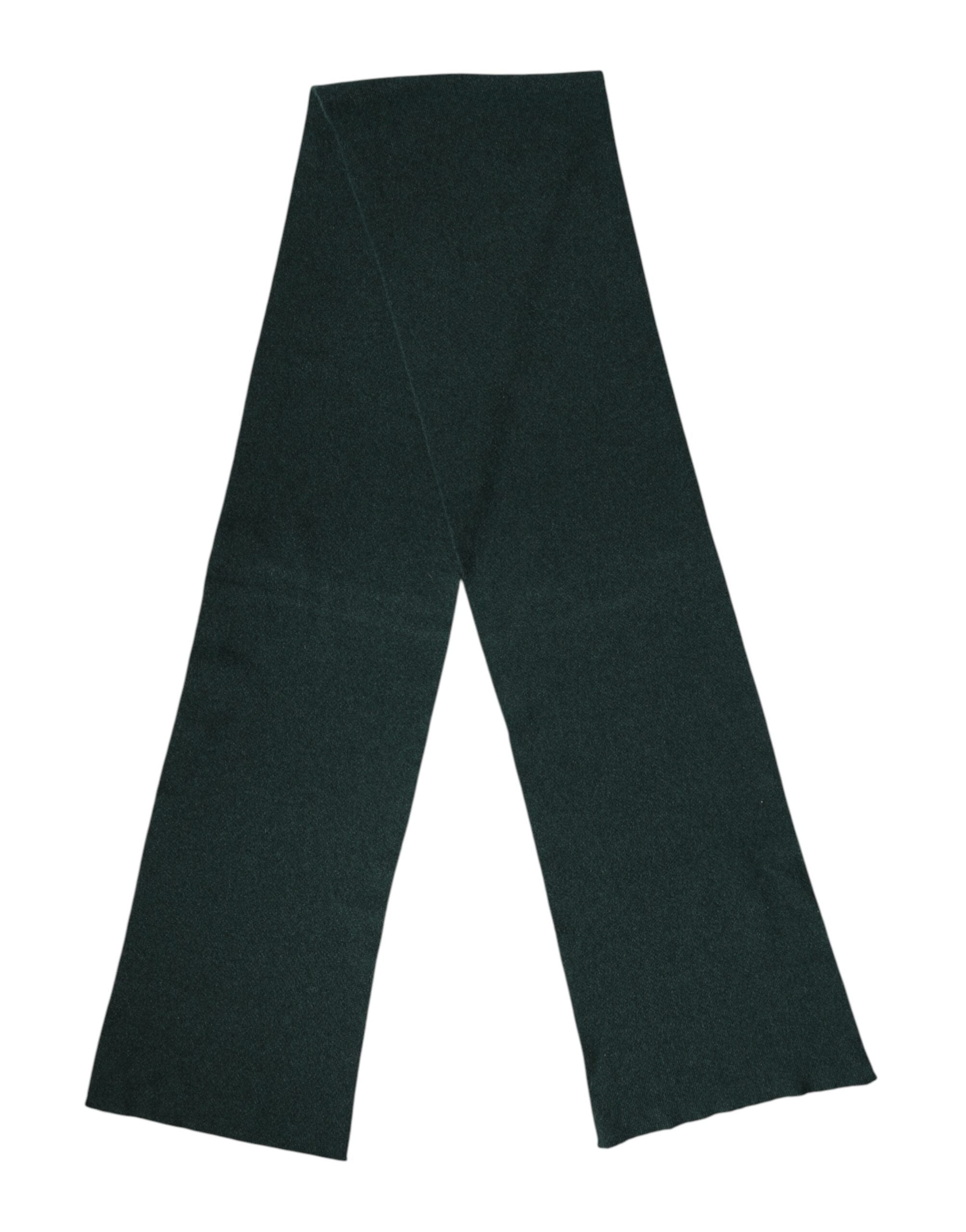 Dolce & Gabbana Green Cashmere Knitted Neck Wrap Shawl Scarf