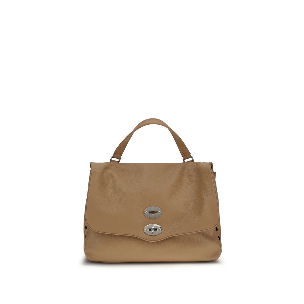 Zanellato Brown Calf Leather Bos Taurus Shoulder Bag