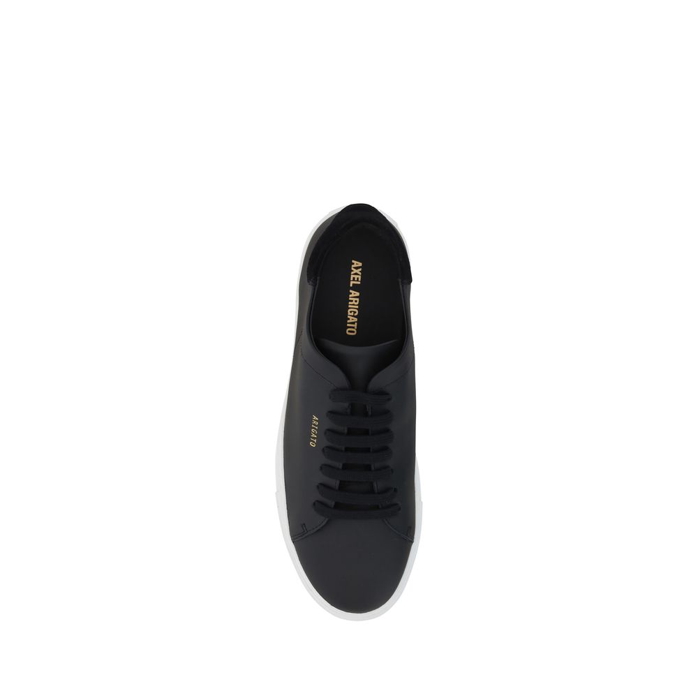 Axel Arigato Schwarze Kalbsleder Bos Taurus Low-Top-Sneaker