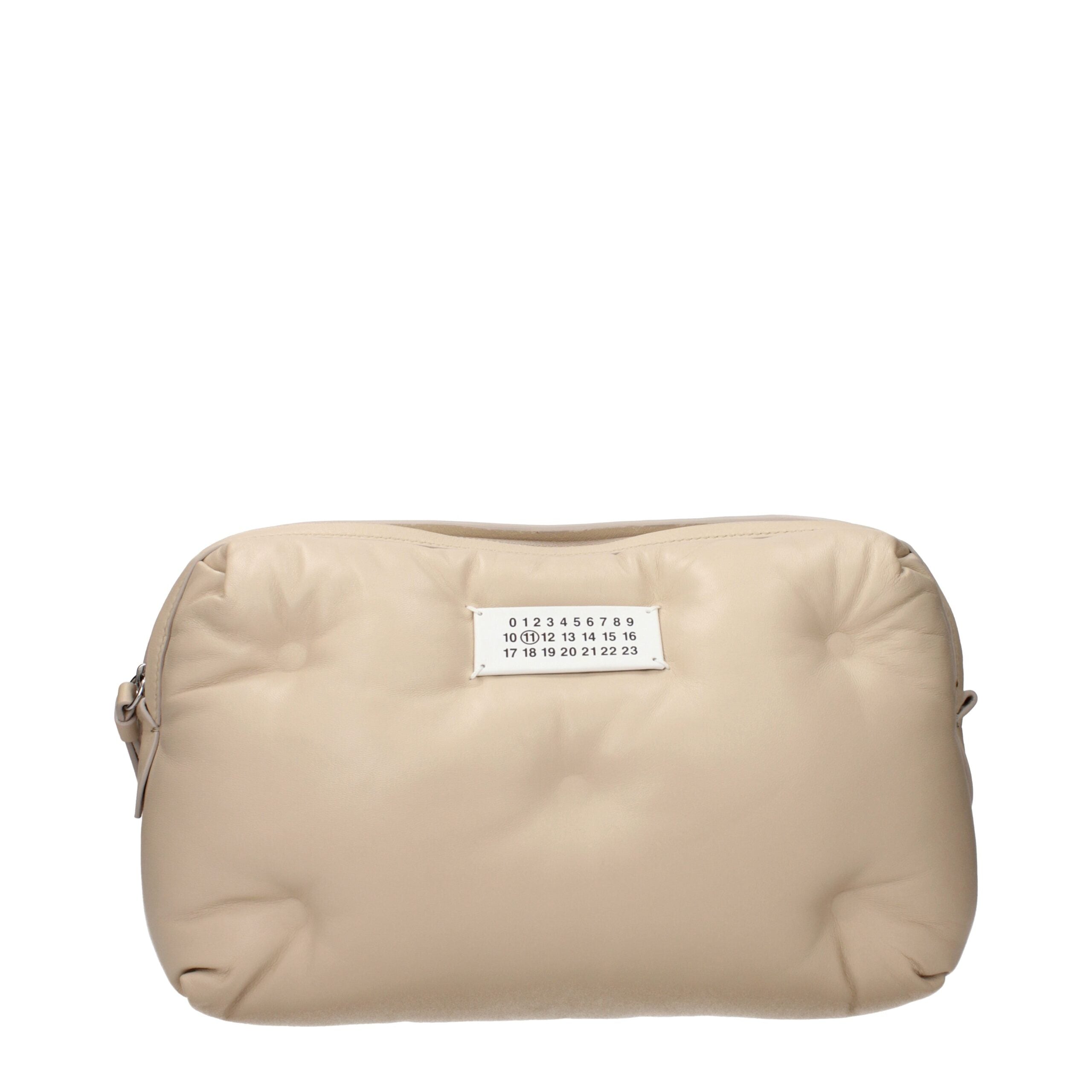 Maison Margiela Beige Leather Clutch Bag