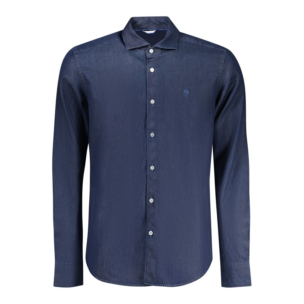 North Sails Herrenhemd aus blauer Baumwolle