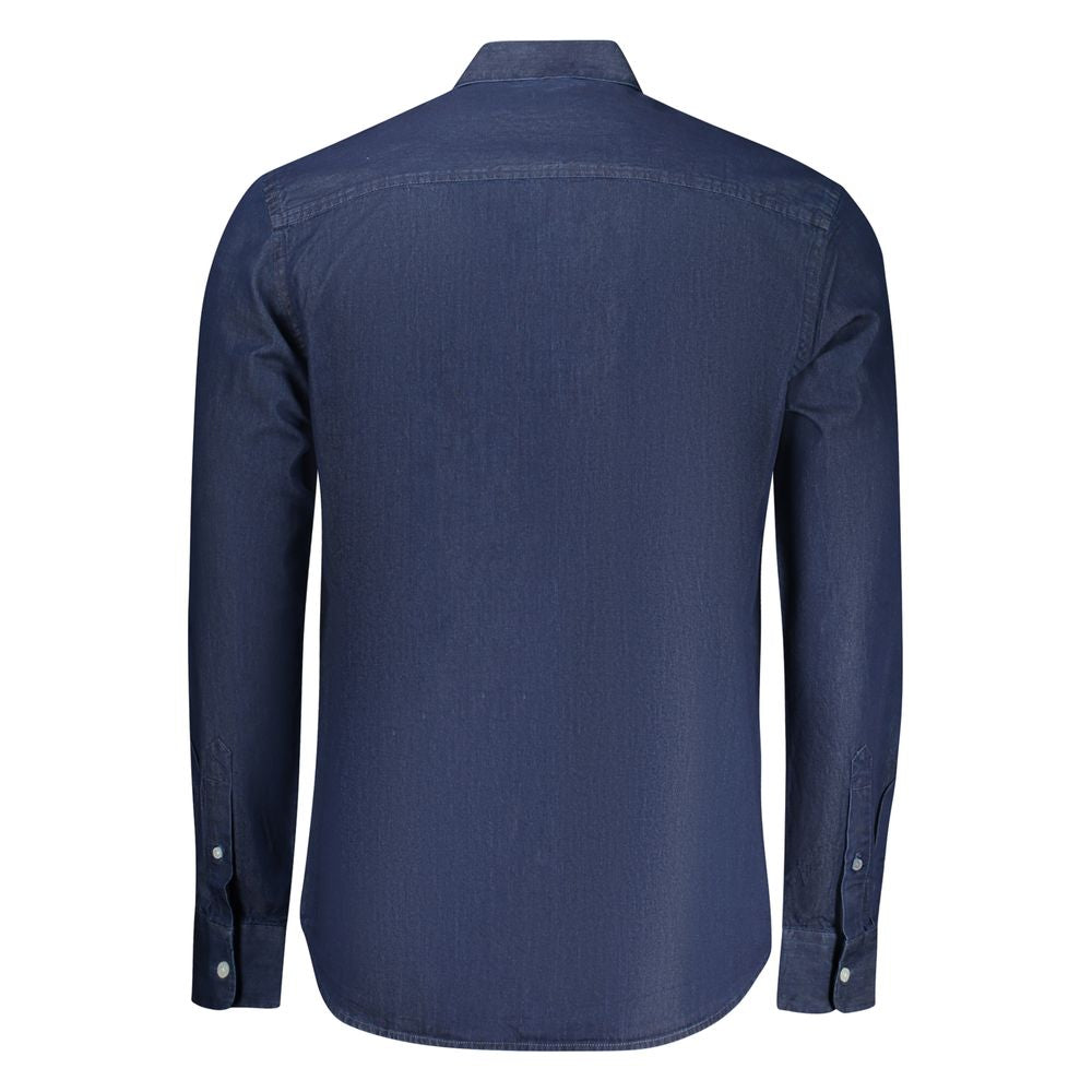 North Sails Herrenhemd aus blauer Baumwolle