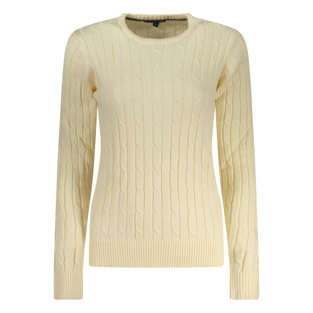 Norwegen 1963 weißer Damenpullover aus Viskose