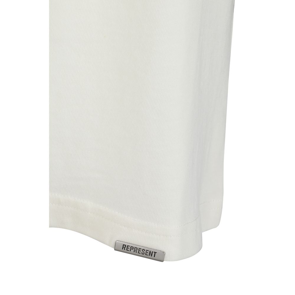 Represent White Cotton T-Shirt