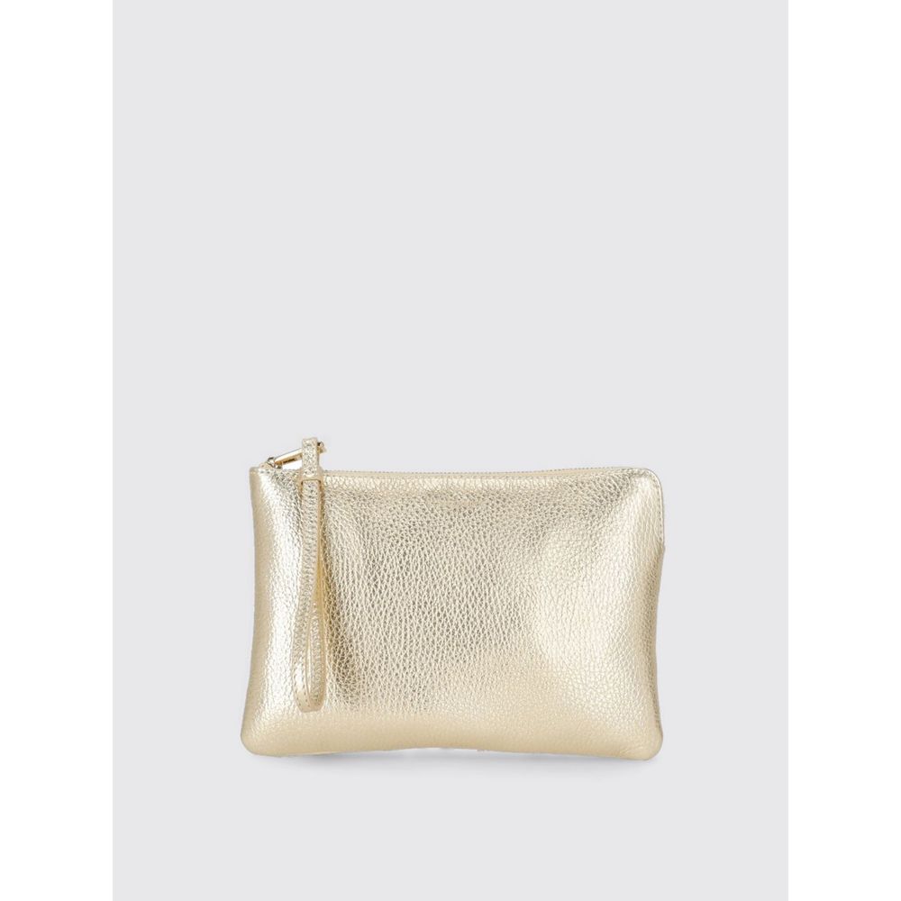 Pochette Coccinelle en cuir doré