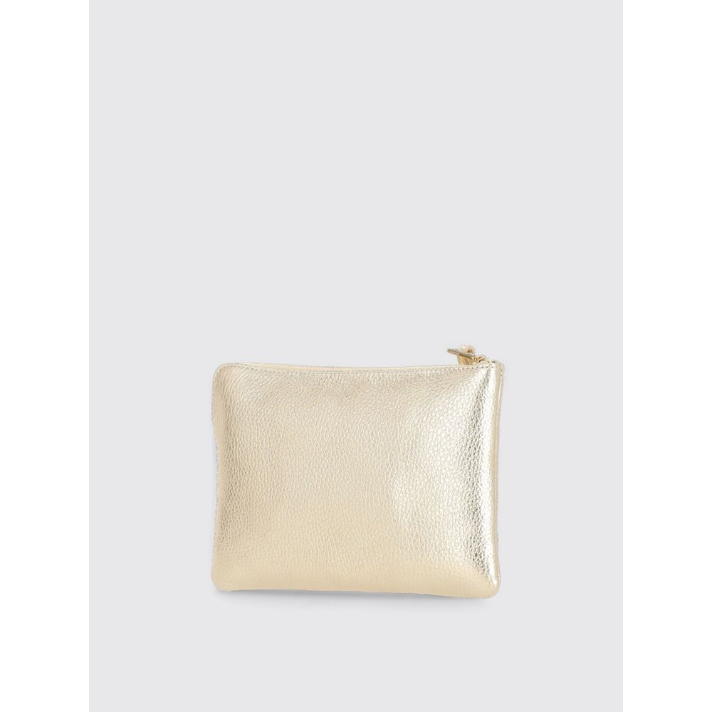 Pochette Coccinelle en cuir doré