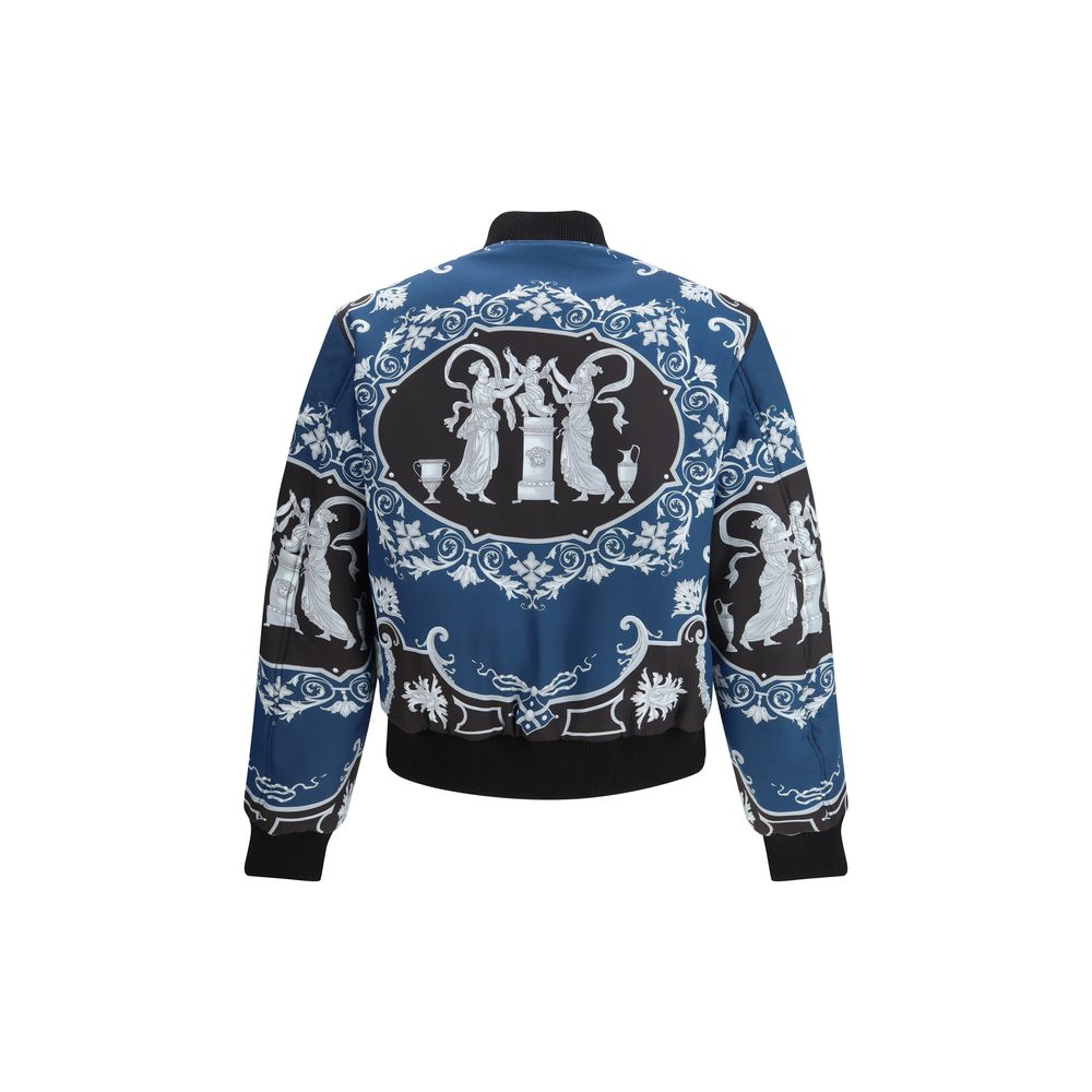 Versace Jacke aus schwarzem Polyamid