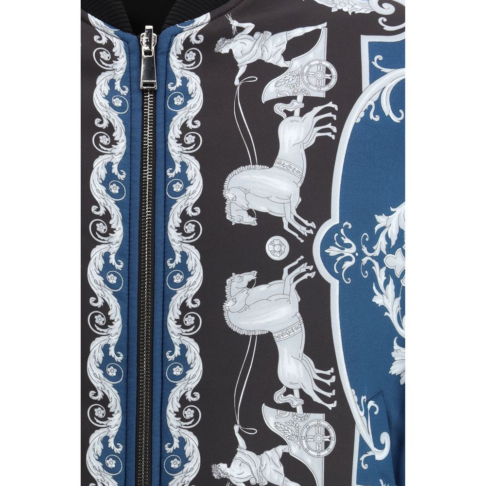 Versace Jacke aus schwarzem Polyamid