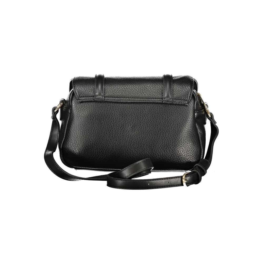 Mario Valentino Black Polyurethane Women Shoulder Bag