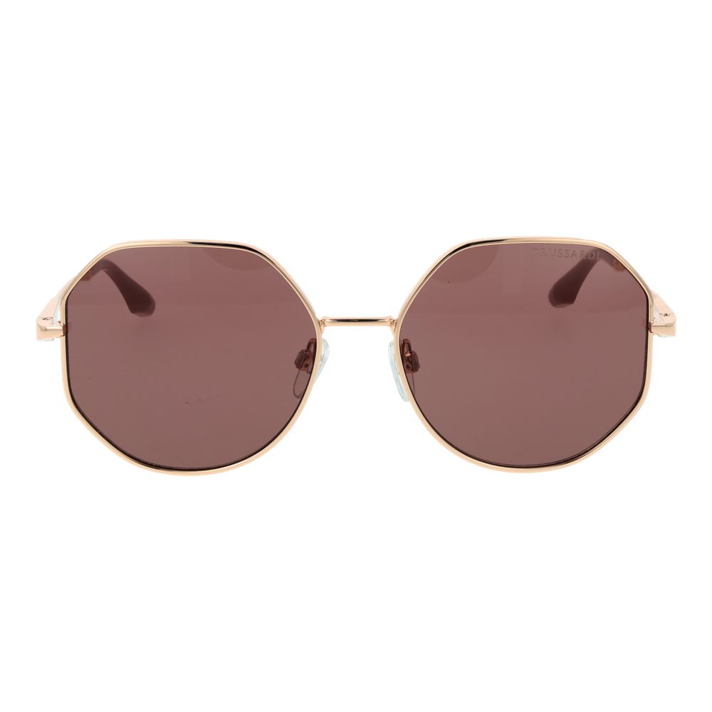 Trussardi Rose Gold Metal Sunglasses