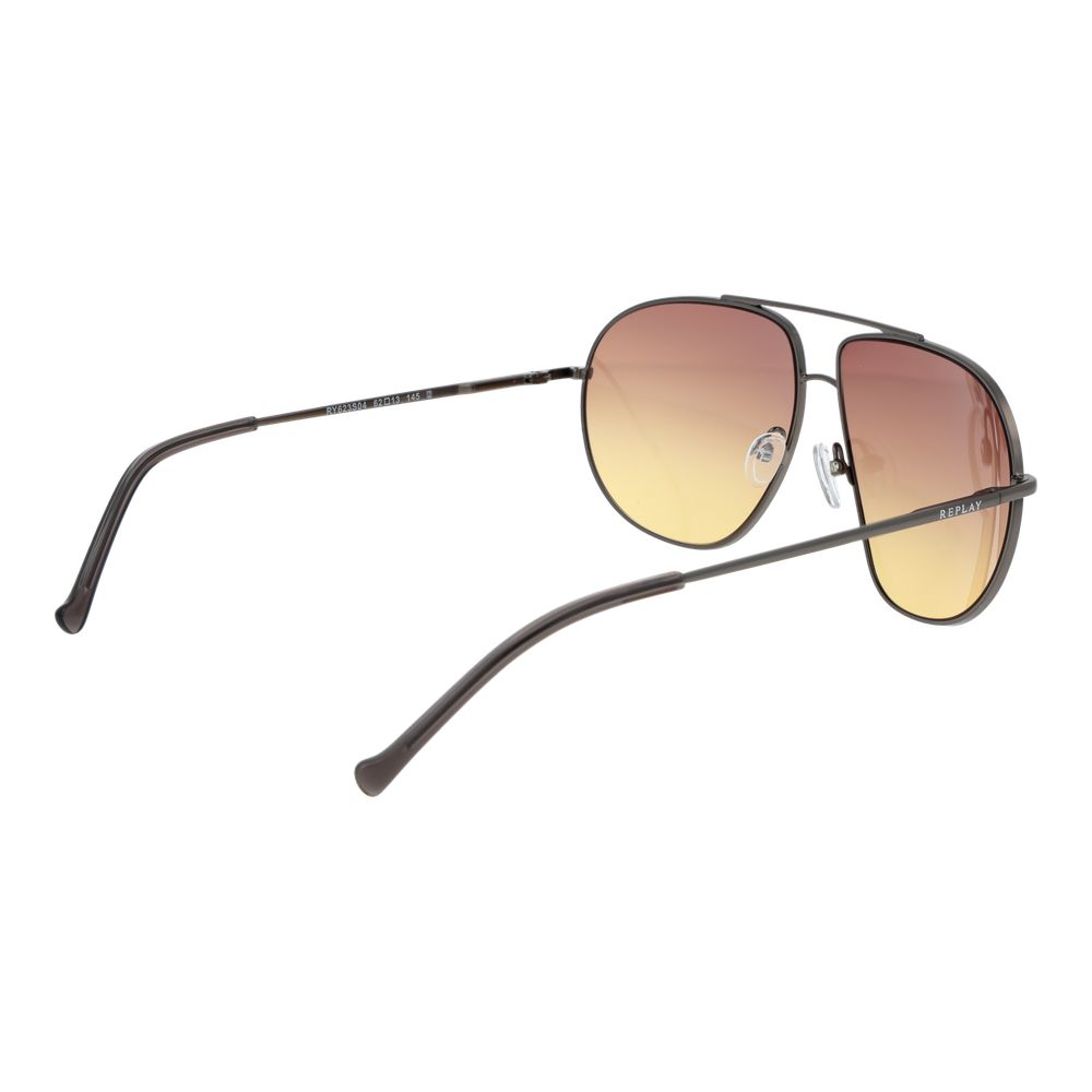 Replay Sonnenbrille aus grauem Metall