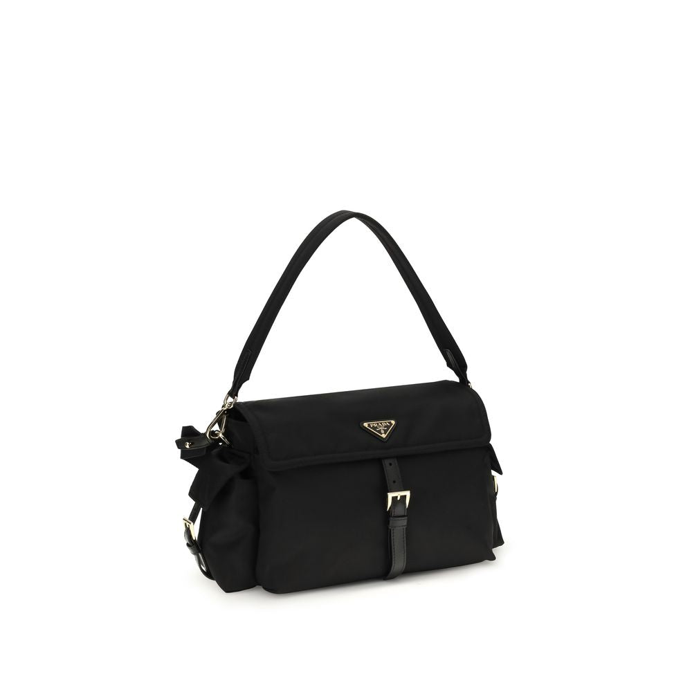 Prada Black Recycled Polyamide Shoulder Bag