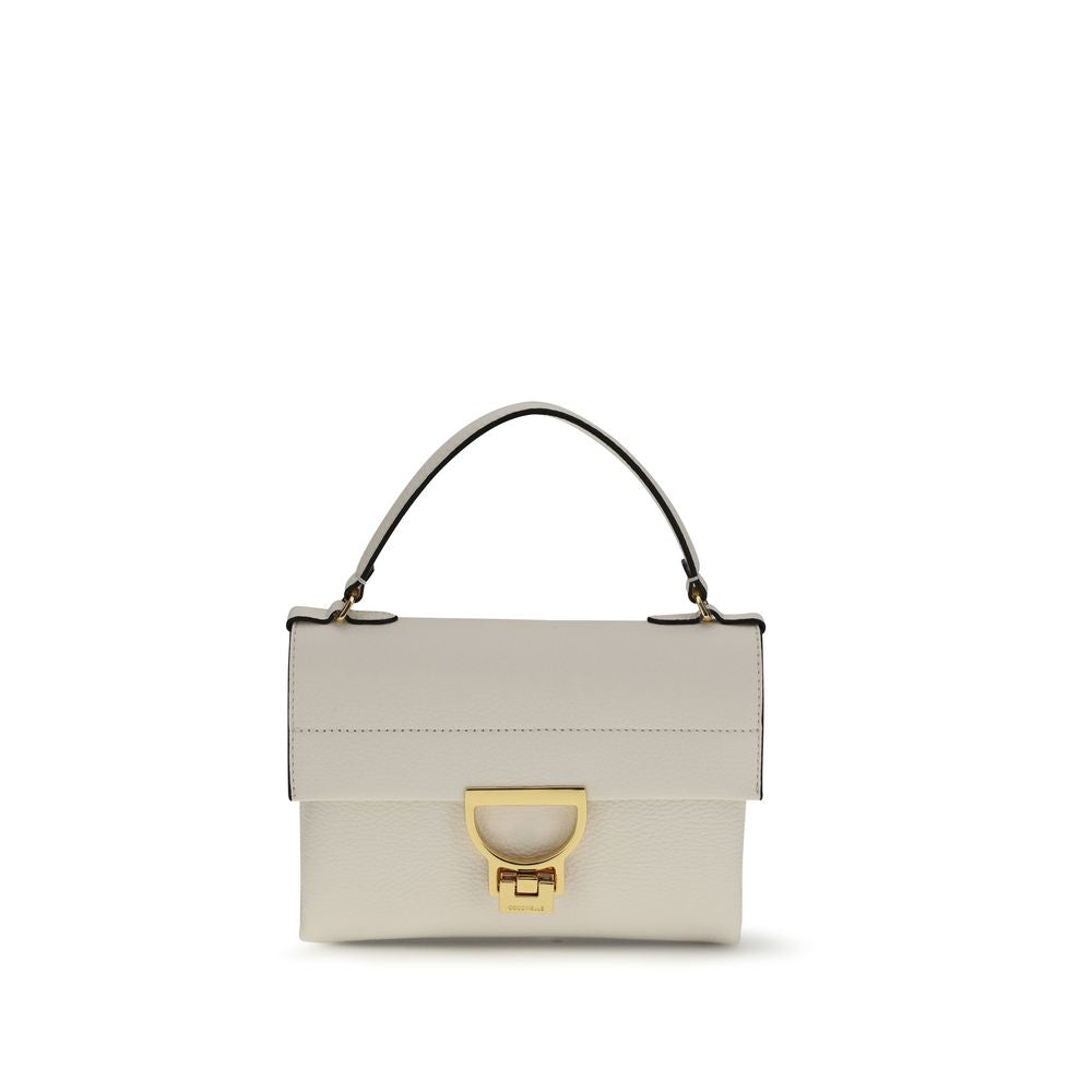 Coccinelle Cream Calf Leather Bos Taurus Handbag