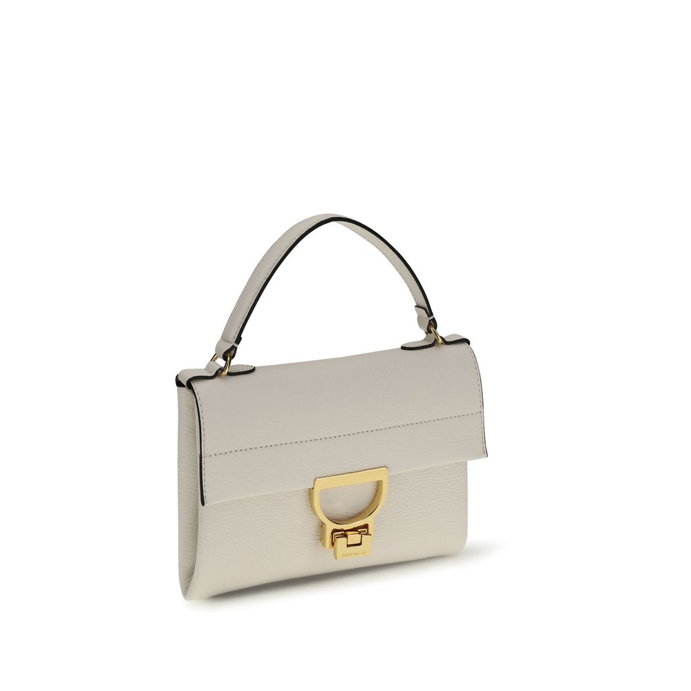 Coccinelle Cream Calf Leather Bos Taurus Handbag