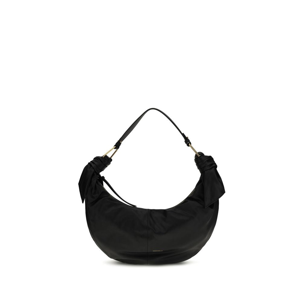 Coccinelle Black Calf Leather Bos Taurus Shoulder Bag
