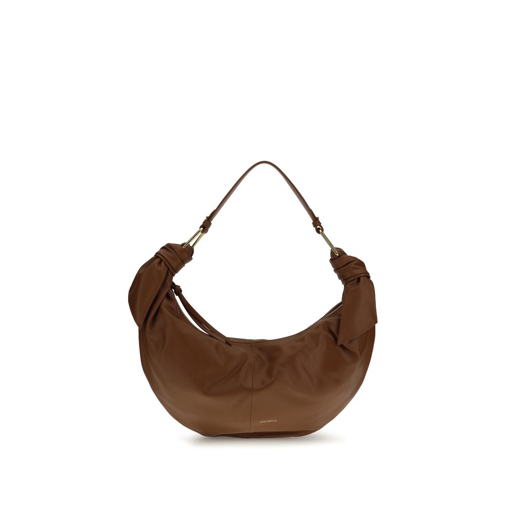 Coccinelle Brown Calf Leather Bos Taurus Shoulder Bag