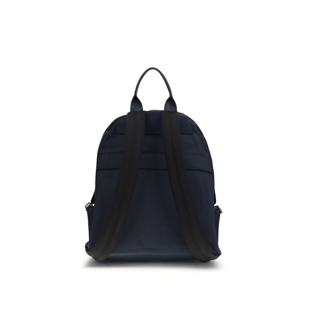 Kiton Blue Nylon Backpack
