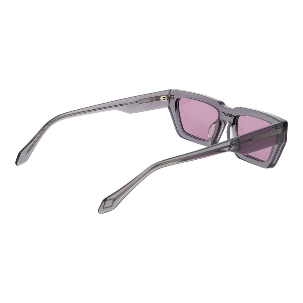 Lunettes de soleil Replay en plastique gris