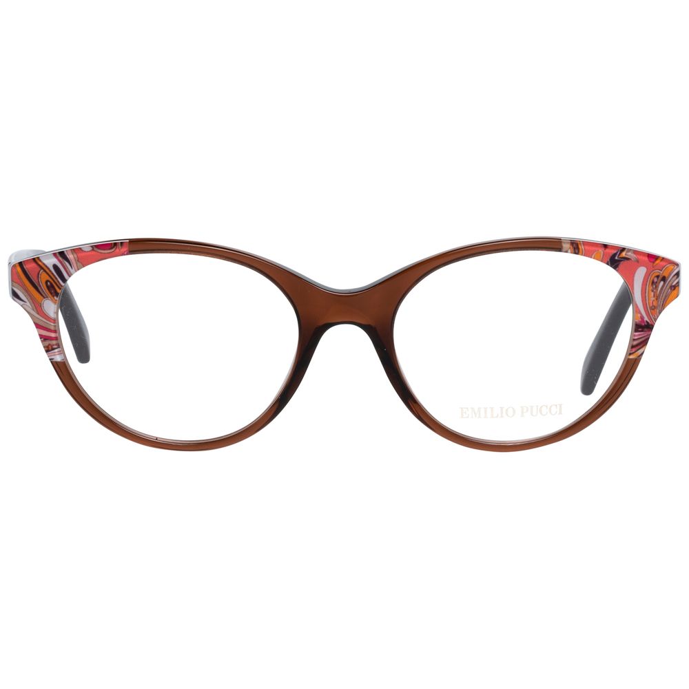 Emilio Pucci Brown Plastic Glasses (Frames)