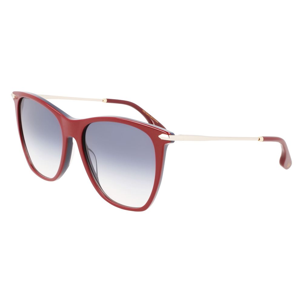 Victoria Beckham Burgundy Acetate Sunglasses