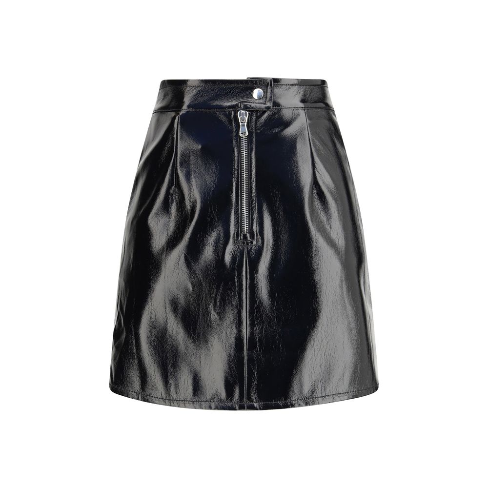 Fiorucci Black Cotton Mini Skirt