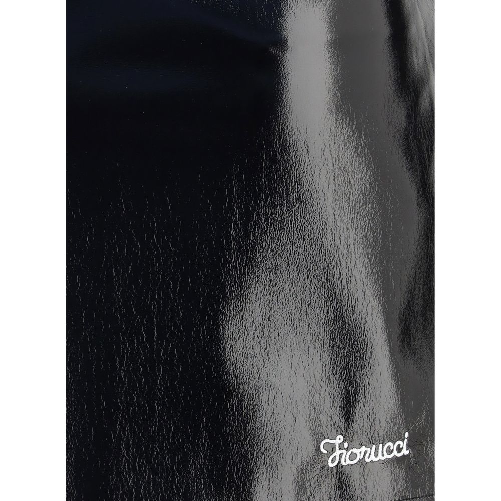 Fiorucci Black Cotton Mini Skirt