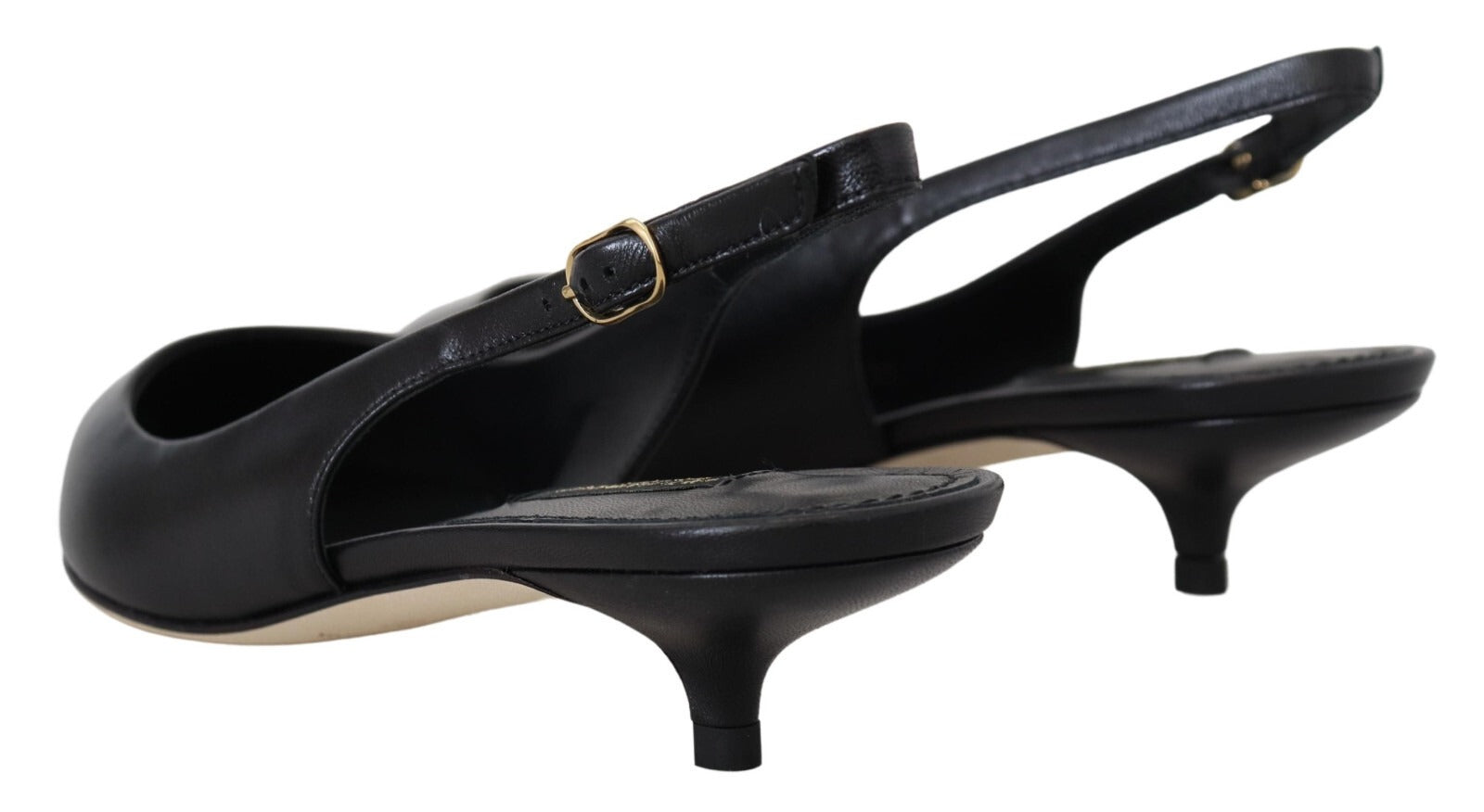 Chaussures à talons Dolce & Gabbana en cuir noir