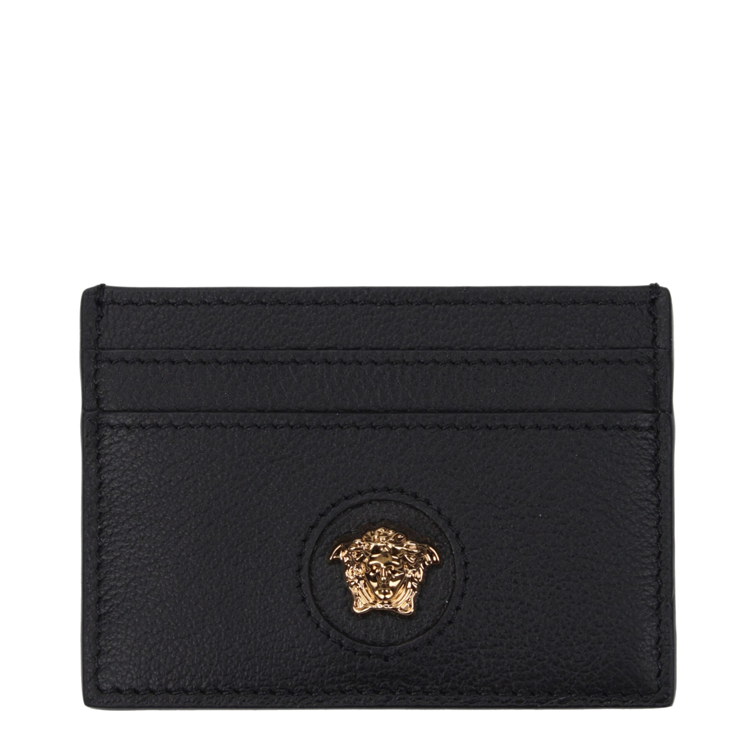 Versace Black Leather Cardholder