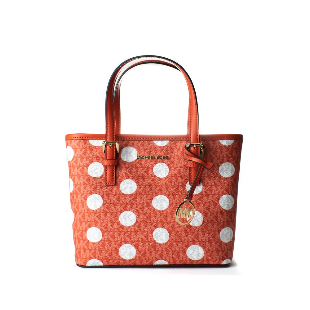 Michael Kors Orange Canvas Tragetasche