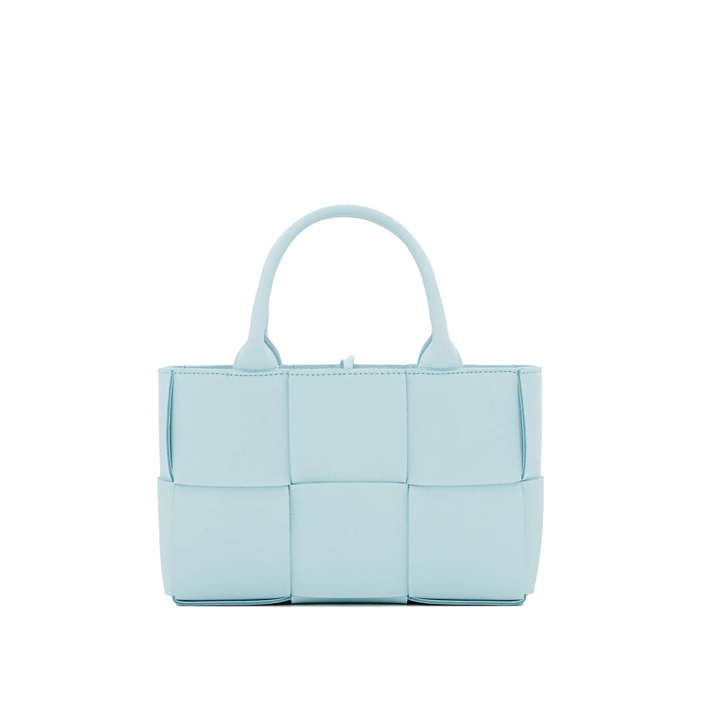 Bottega Veneta Blue Lamb Leather Tote Bag