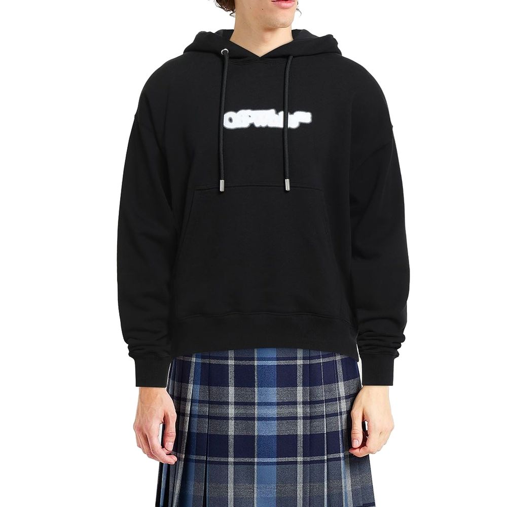 Off-White Black Cotton Sweatshirt