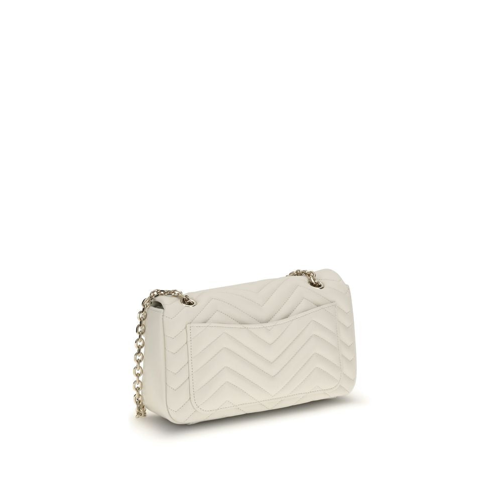 Gucci White Calf Leather Bos Taurus Shoulder Bag