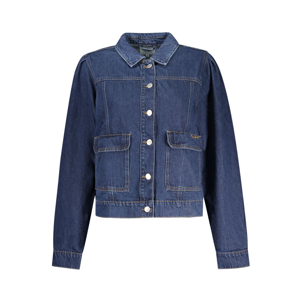 Pepe Jeans Blu Cotton Women Jacket