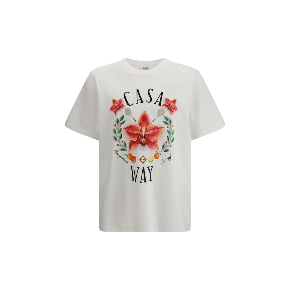 Casablanca White Cotton T-Shirt