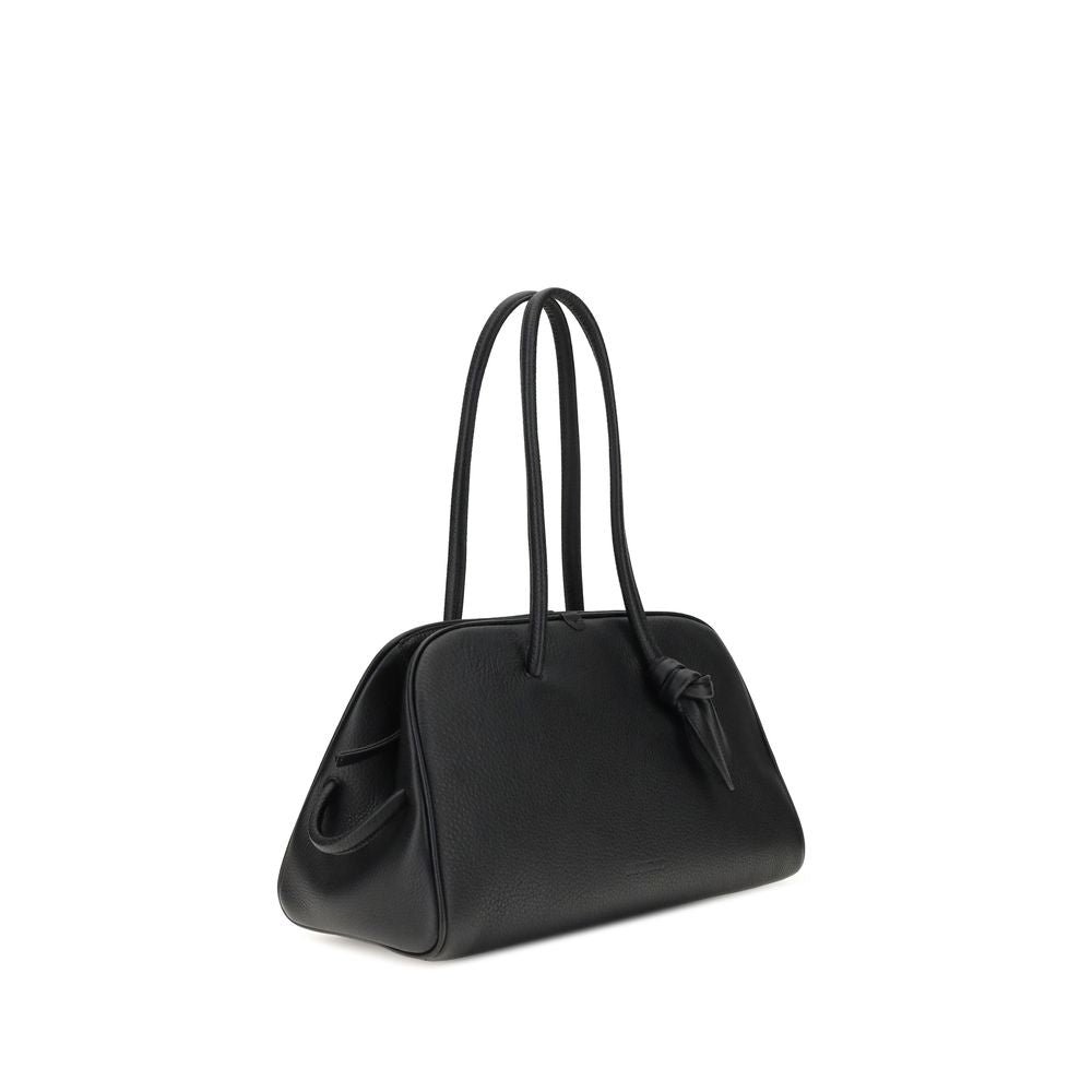 Jacquemus Black Calf Leather Bos Taurus Shoulder Bag