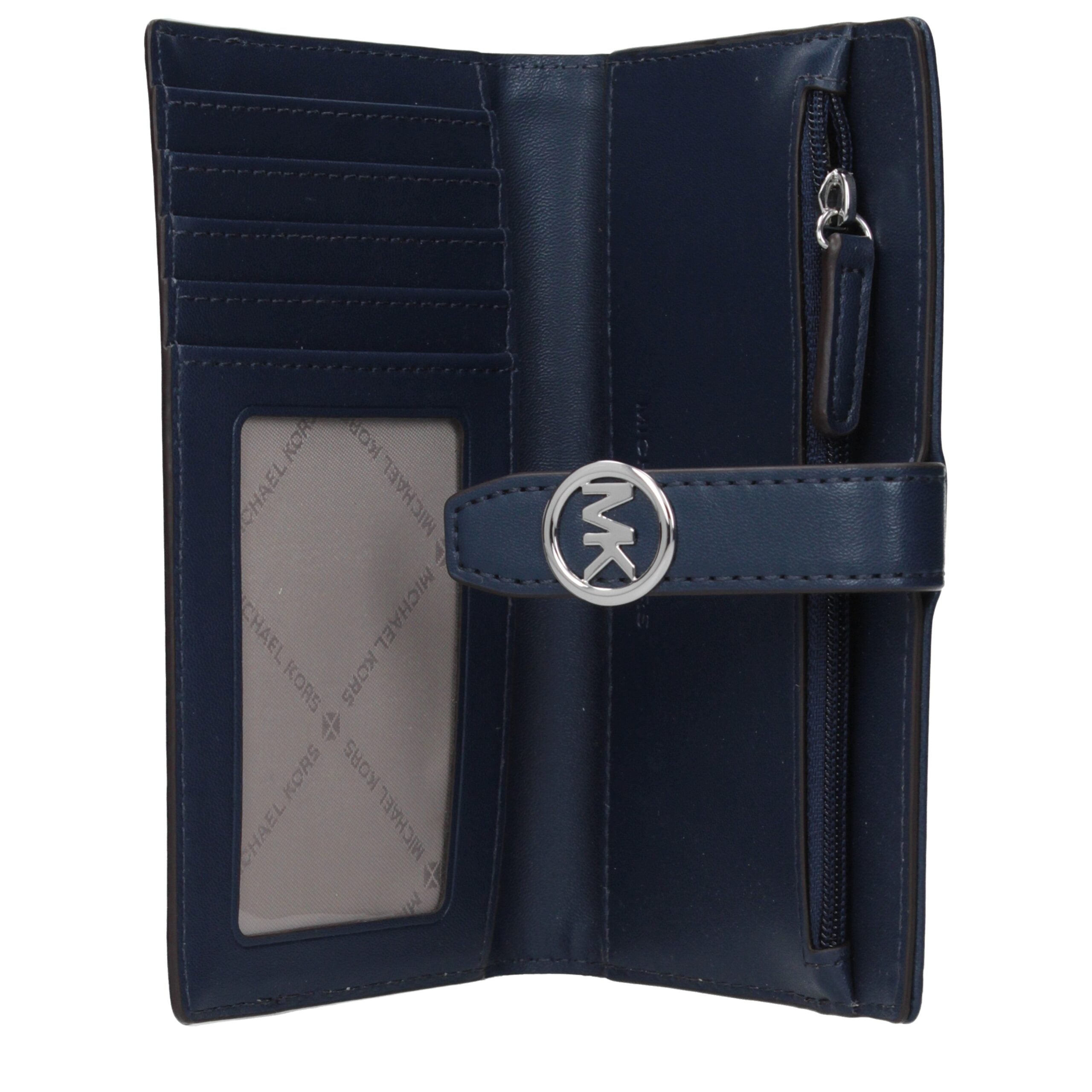 Michael Kors Geldbörse aus blauem Stoff