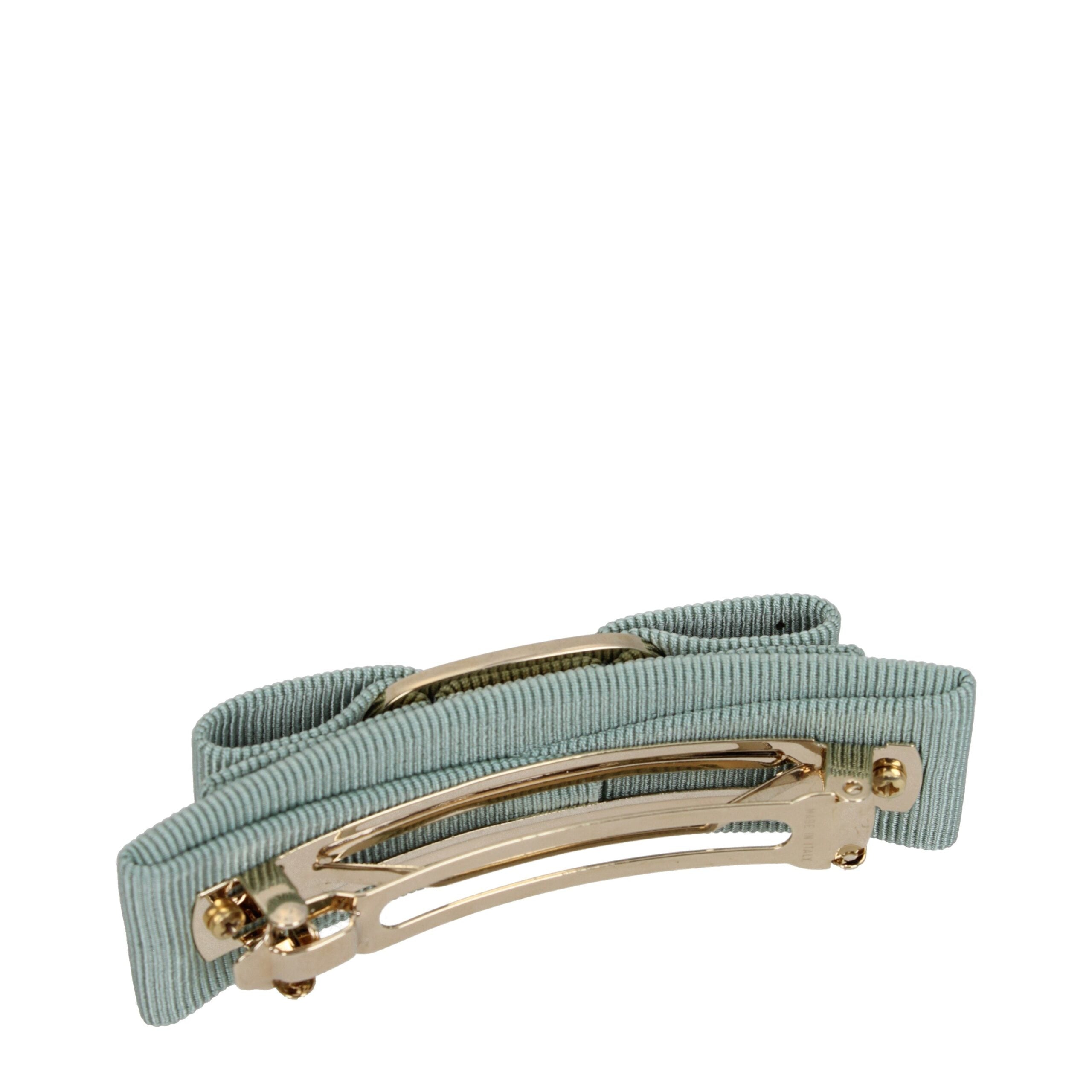 Salvatore Ferragamo Green Fabric Hair Bow