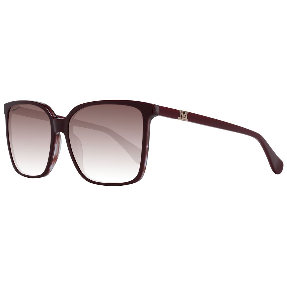 Max Mara Burgundy Plastic Sunglasses