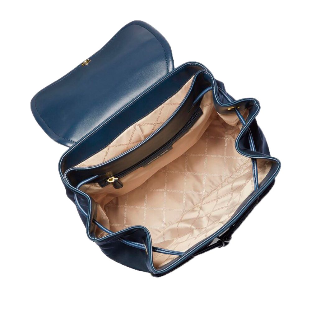 Michael Kors Blue Canvas Backpack