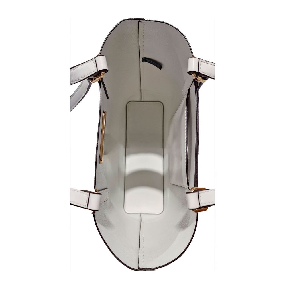 Michael Kors White Leather Tote Bag