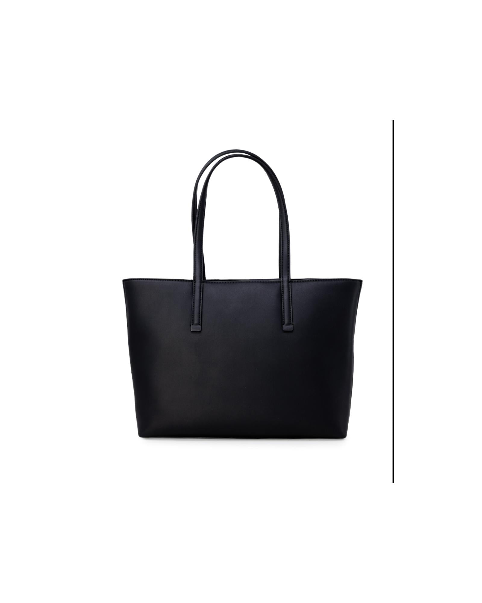 Calvin Klein Black Leather Tote Bag