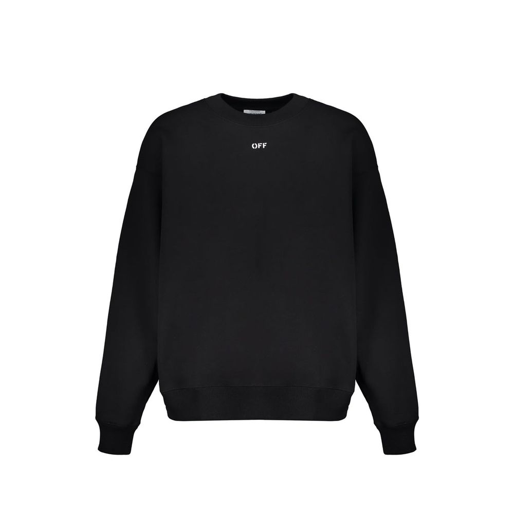 Off-White Black Cotton Sweatshirt