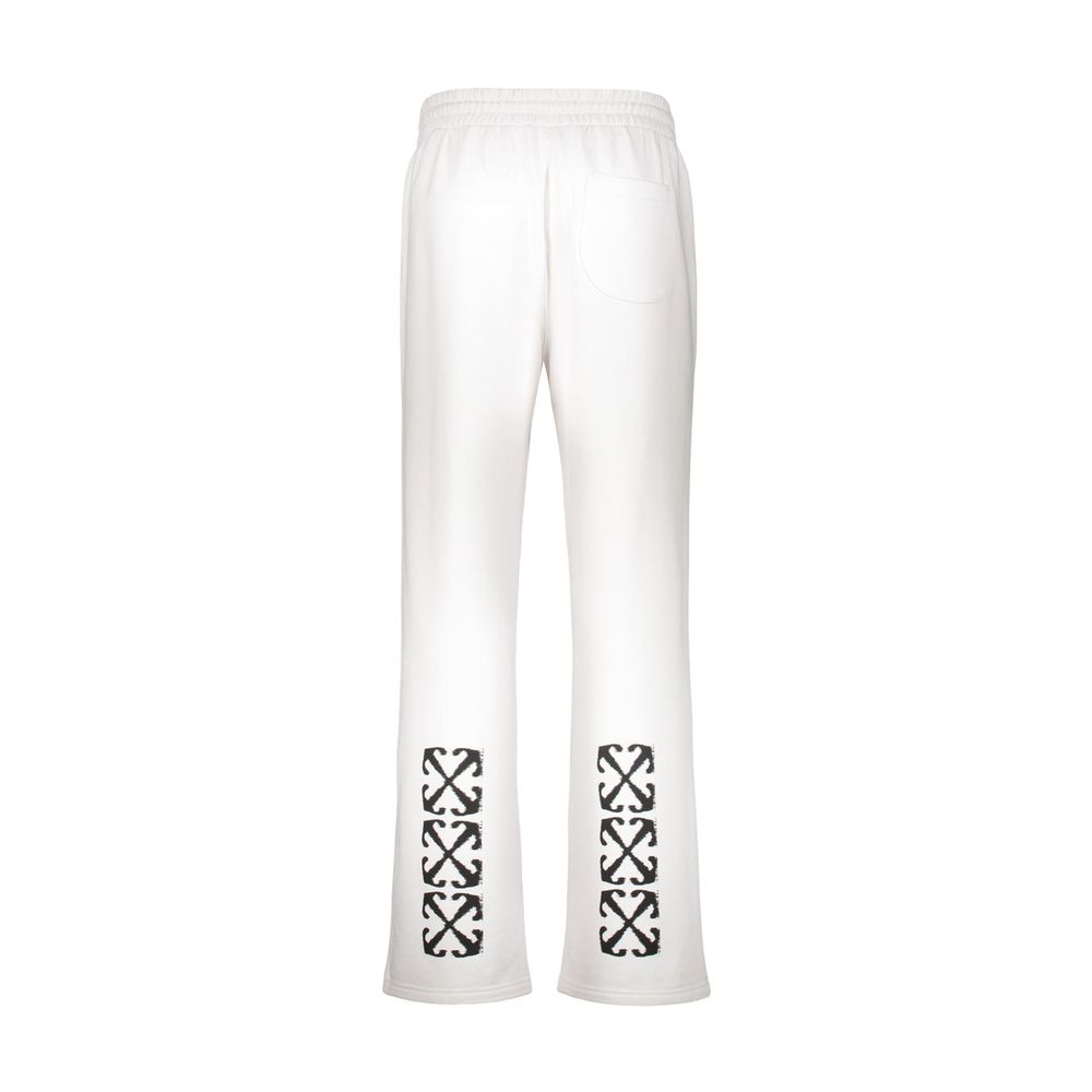 Off-White White Cotton Casual Pants