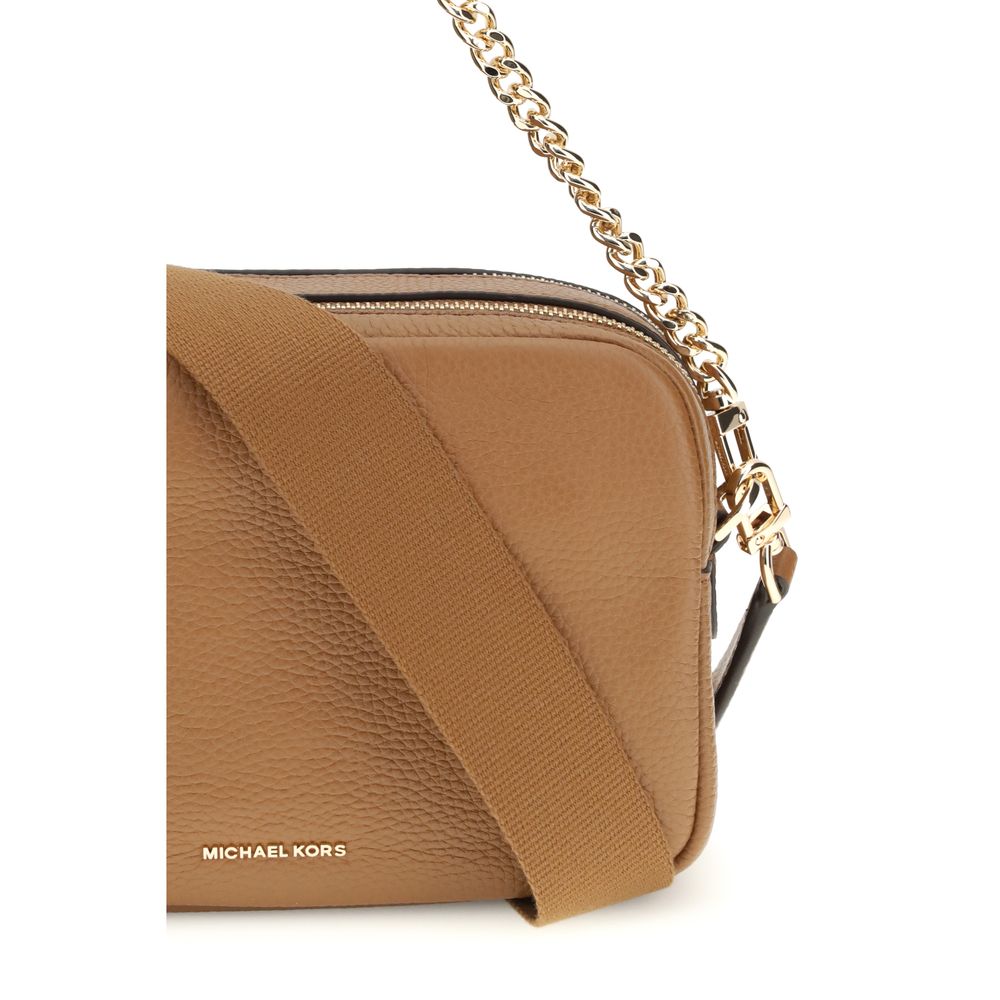 Michael Kors Brown Calf Leather Bos Taurus Shoulder Bag