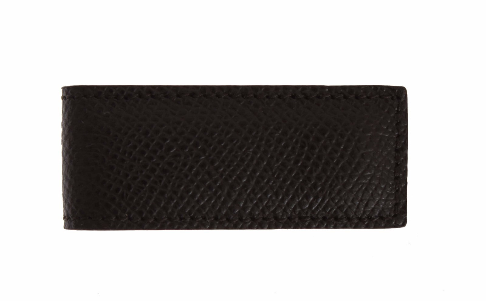 Pince à billets Dolce & Gabbana en cuir marron avec aimant pour homme