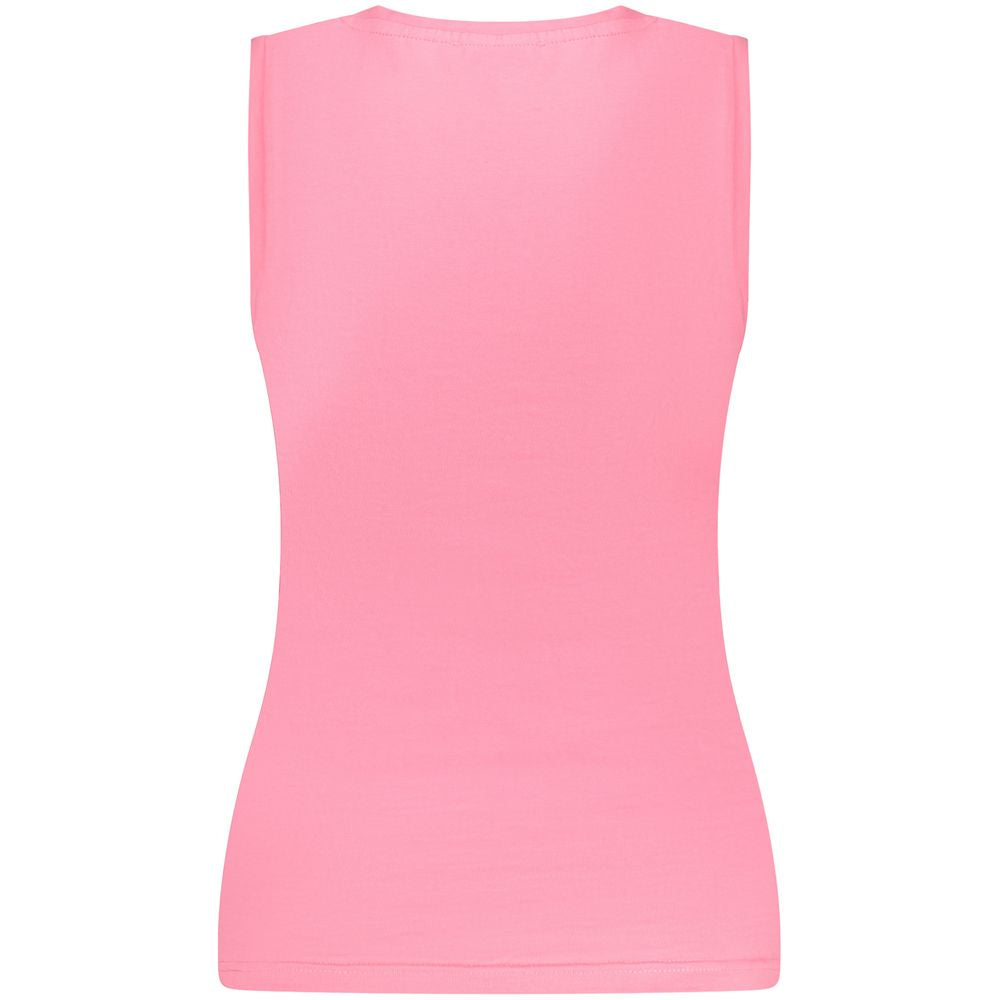 Laura Biagiotti Pink Cotton Tank Tops