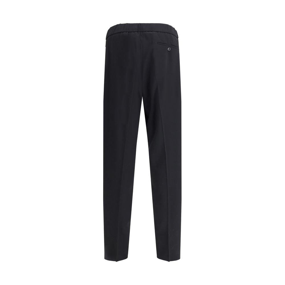 Giorgio Armani Black Cotton Casual Pants