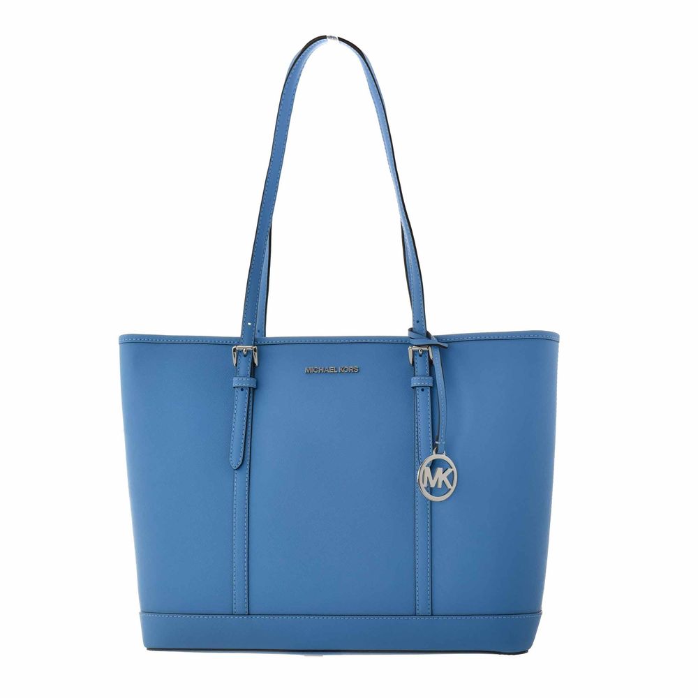 Michael Kors Blue Canvas Tote Bag