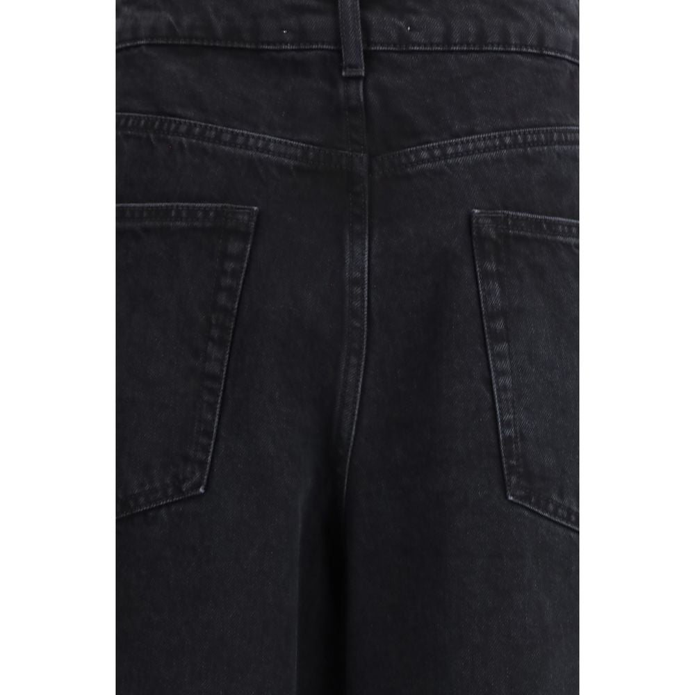 Rohe Black Cotton Relaxed Fit Jeans